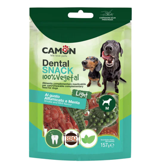 Camon poslastice za pse - Animal shape 100% Vegetal Aroma roštilja i mente 157g