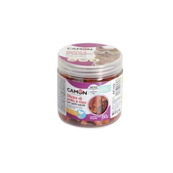Camon poslastice za mačke - Štapići Piletina i pirinač 60g
