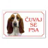 Tabla Čuvaj se psa - BASET