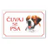 Tabla Čuvaj se psa - BERNARDINAC