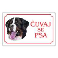 Tabla Čuvaj se psa - BERNSKI PLANINSKI PAS