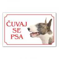 Tabla Čuvaj se psa - BUL TERIJER