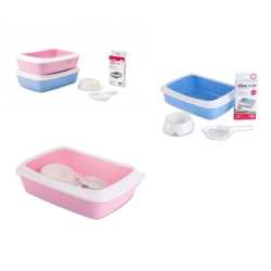 Savic Toalet za mačke Iriz starter kit - Plavi 42x31x12.5cm