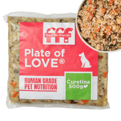 Plate Of Love - Ćuretina za pse 500g