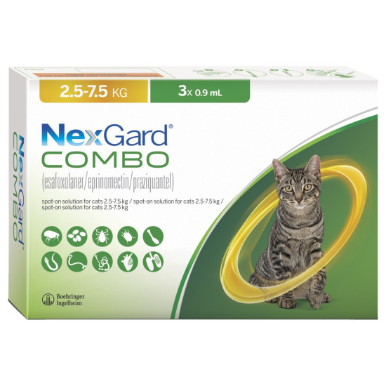 NexGard Combo Cat 2.5kg - 7.5kg NexGard Combo Cat 2.5kg - 7.5kg