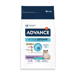 Advance Cat Hairball&Sterilised - Turkey&Rice 1.5kg