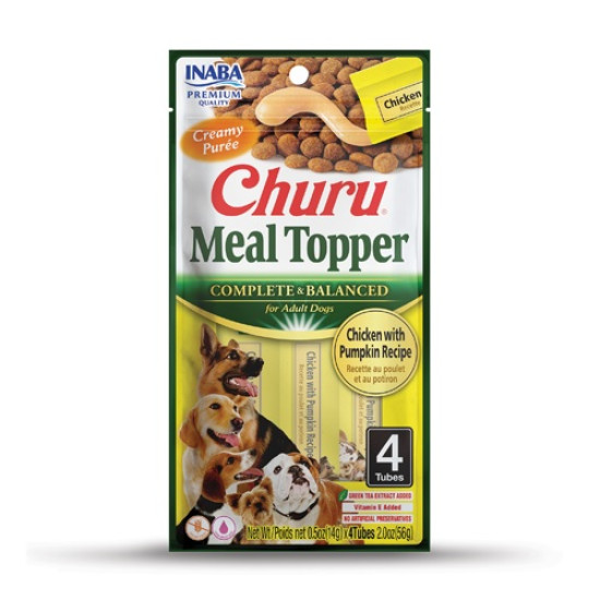 INABA Churu Meal Topper za pse - Piletina i bundeva 4x14g