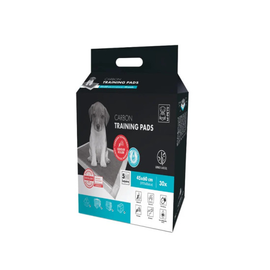 M-Pets Pelene za pse Carbon 30 komada 45x60cm