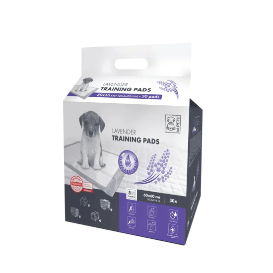 M-Pets Pelene za pse Lavanda 30 komada 60x60cm