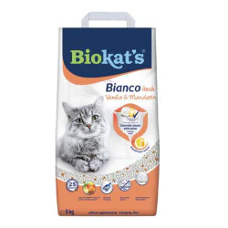 Biokat's Bianco posip za mačke - Fresh vanila i mandarina 5kg