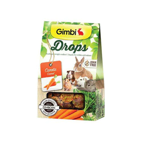 Gimbi Drops poslastica za glodare - Šargarepa 50g