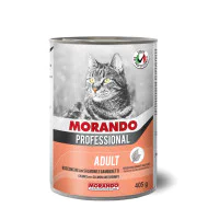 Morando hrana za mačke Adult konzerva - Losos i račići 6x405g
