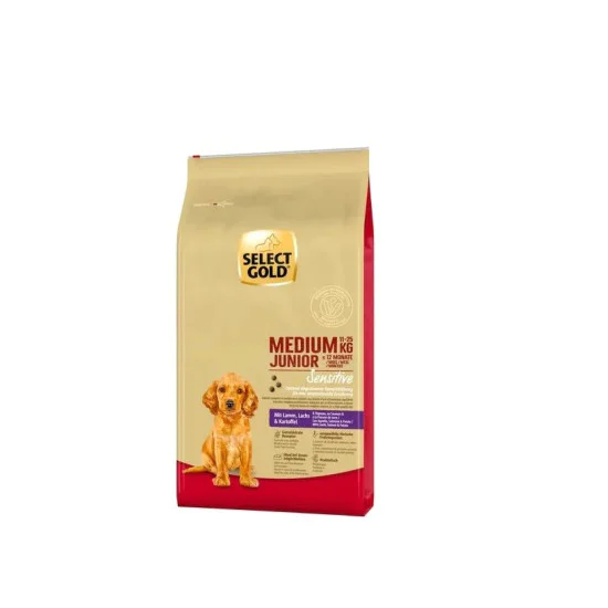 SELECT GOLD Dog Sensitive Medium Junior Lamb&Salmon 12kg