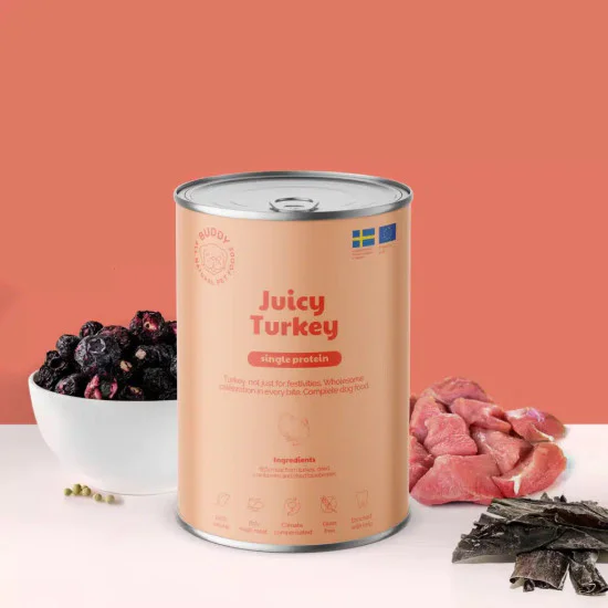 Buddy konzerva za pse Monoprotein - Juicy Turkey 400g Buddy konzerva za pse Monoprotein - Juicy Turkey 400g