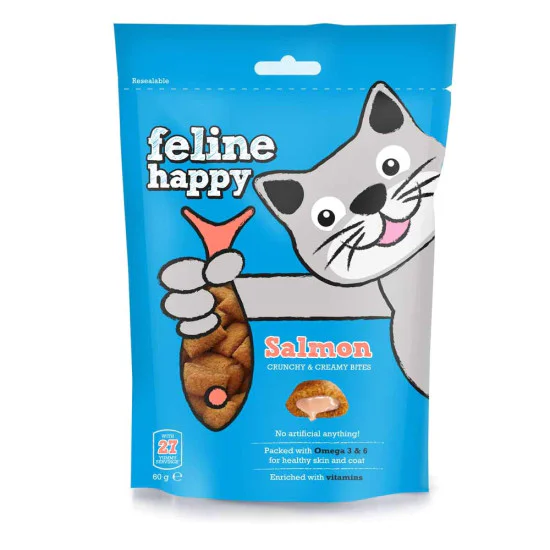 Feline Happy poslastica za mačke - Losos 60g