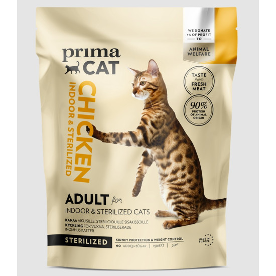 Prima Cat hrana za mačke Adult Sterilised - Chicken 4kg
