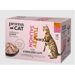 Prima Cat sos za mačke Multipack in gravy - Sterilised 12x85g