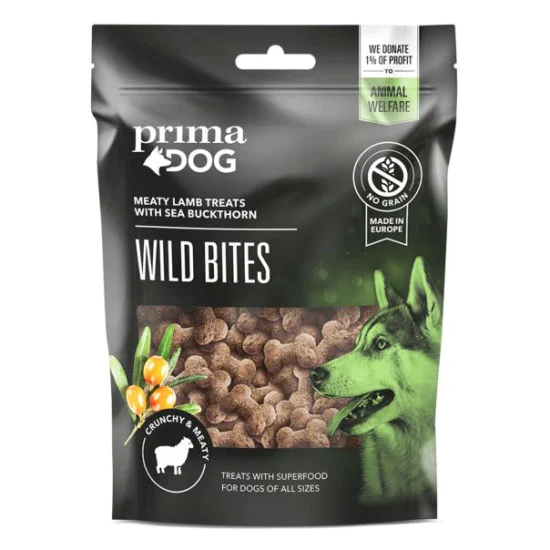 Prima Dog Wild Bites - Lamb and sea buckthorn100g