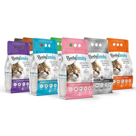 BentySandy posip za mačke Ultra clumping - Lavander 5l