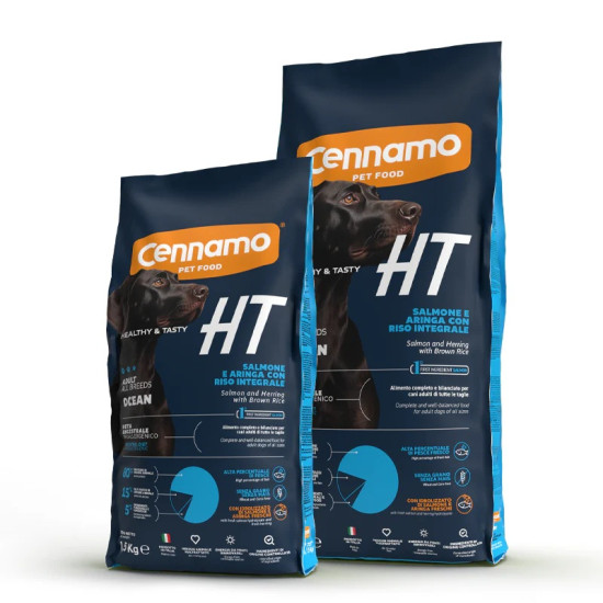 Cennamo Healthy and Tasty Dog All breeds Ocean - Losos i haringa sa smeđim pirinčem 10kg