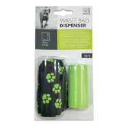 M-Pets Dispenzer sa futrolom 2x15kom - Crna i zelena/pink