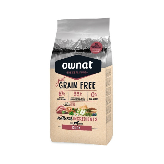 Ownat hrana za pse GRAIN FREE - Adult Duck 14kg Ownat hrana za pse GRAIN FREE - Adult Duck 14kg