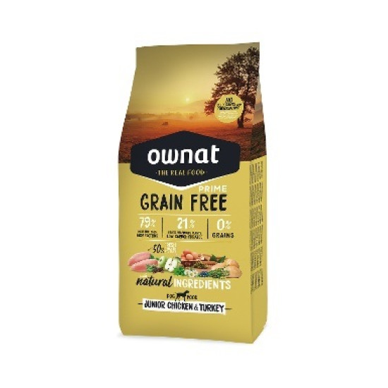 Ownat hrana za pse GRAIN FREE Prime - Junior Chicken&Turkey 12kg