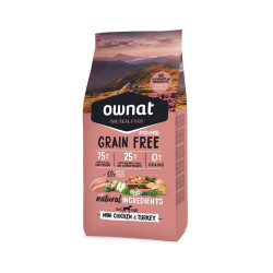 Ownat hrana za pse GRAIN FREE Prime - Mini Chicken&Turkey 1kg