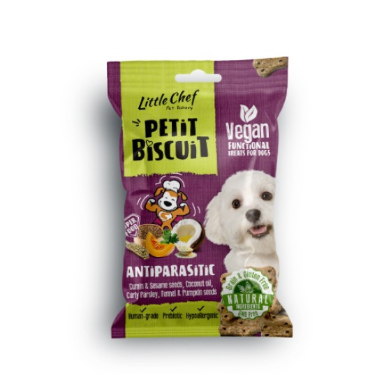 Little Chef Petit Biskvit za pse Grain Free - Antiparazitik 100g