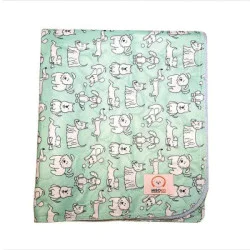 Nature's Protection Misoko višekratna prostirka za pse 80x140cm - Svetlo zelena psi 1kom