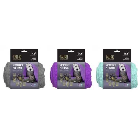 Tauro Pro Line Microfiber Towel 80x120cm - grey