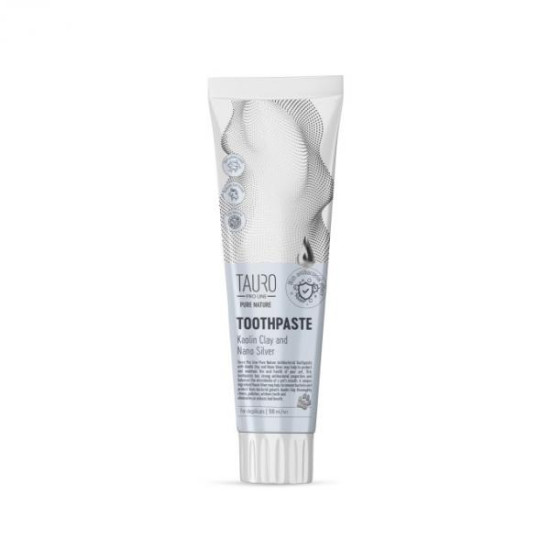 Tauro Pro Line PURE NATURE Toothpaste  White clay&Zeolit with Silver Nanoparticles 100ml
