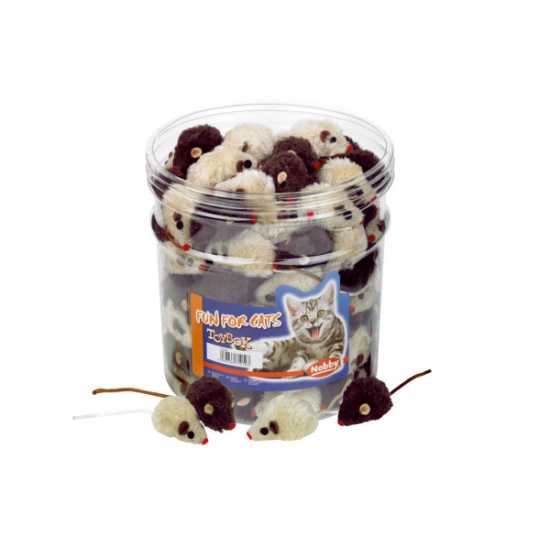 Nobby Igračka za mačke Plišani miš braon 5cm