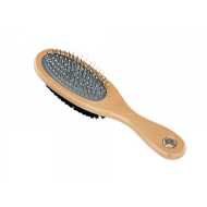 Nobby Četka za pse Nature Line drvena dvostrana M