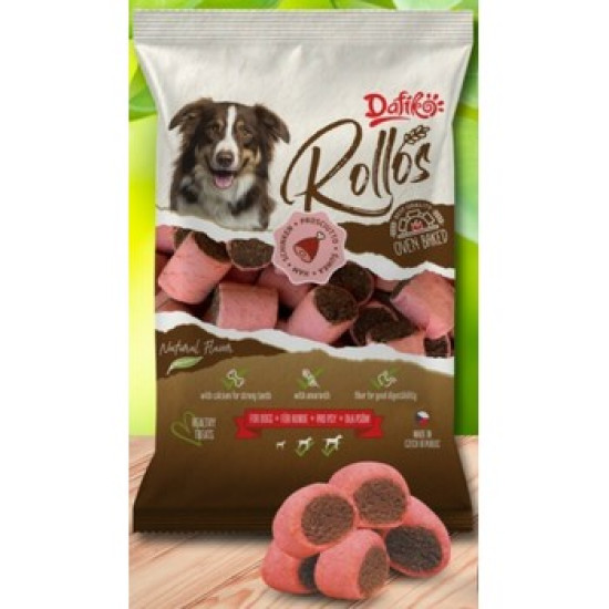 Dafiko poslastica za pse -  Rollos šunka 500g