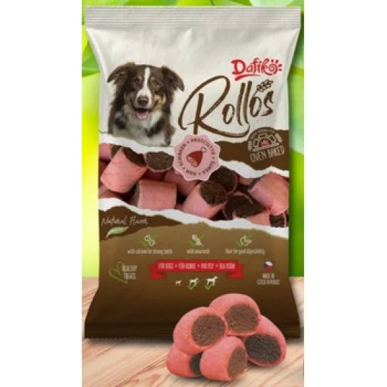 Dafiko poslastica za pse -  Rollos šunka 500g