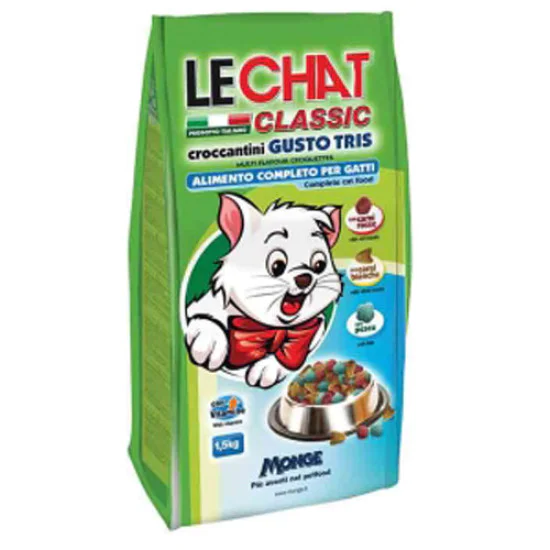 Monge LeChat Classic hrana za mačke Tris - Tri vrste mesa 1.5kg Monge LeChat Classic hrana za mačke Tris - Tri vrste mesa 1.5kg