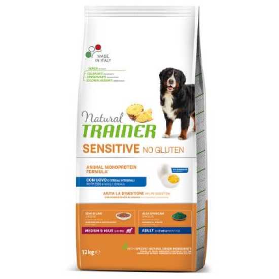 Trainer Natural SENSITIVE No Gluten hrana za pse - Egg - Medium&Maxi  Adult 12kg