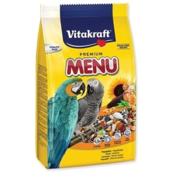 Vitakraft Hrana za velike papagaje sa medom 1kg Vitakraft Hrana za velike papagaje sa medom 1kg