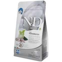 N&D White Dog Adult Mini Puppy - Sea Bass, Spirulina & Fenel 1.5kg
