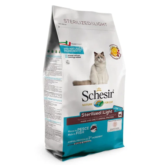 Schesir dry cat hrana za mačke Sterilised - riba 400g