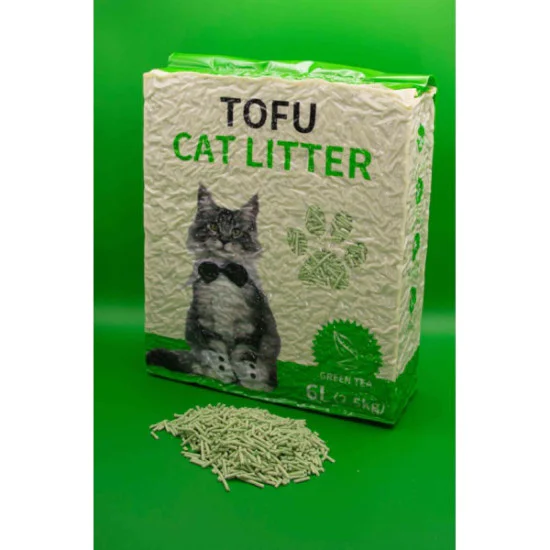 TOMI Tofu posip za mačke - Zeleni čaj 6l