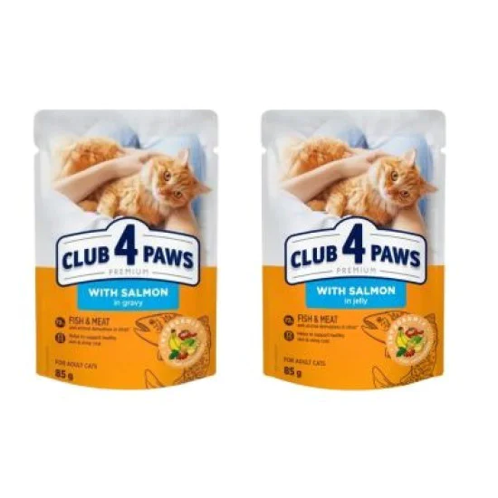 Club4Paws sos za mačke Cat - Losos u želeu 85g