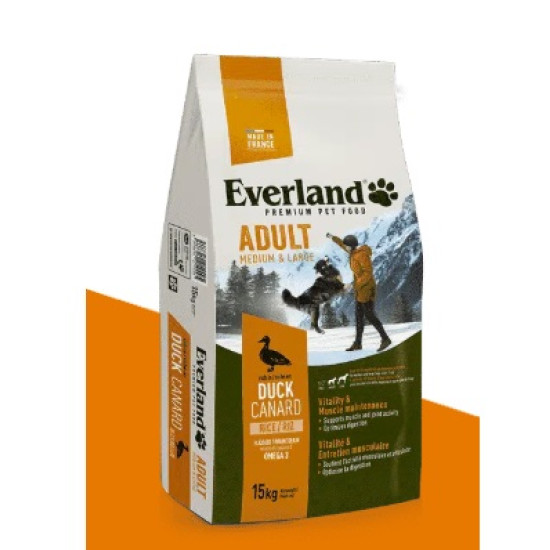 Everland hrana za pse Adult Medium&Large - Pačetina 15kg Everland hrana za pse Adult Medium&Large - Pačetina 15kg