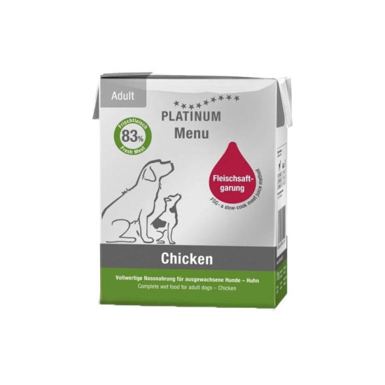 Platinum Menu tetrapak za pse Adult - Piletina 90g