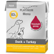 Platinum Menu tetrapak za pse Adult - Pačetina i ćuretina 375g