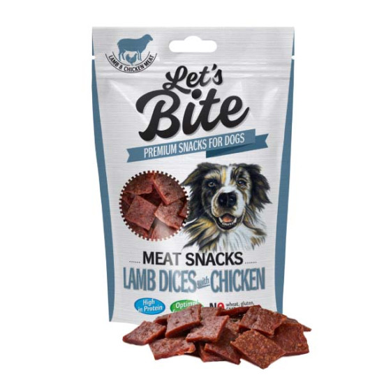Poslastica za pse Let's Bite Meat - Jagnjetina i piletina 80g