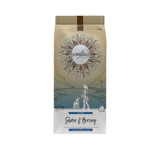 CRAFTIA NATURA Dog Medium&Large Adult - Losos i haringa 7kg