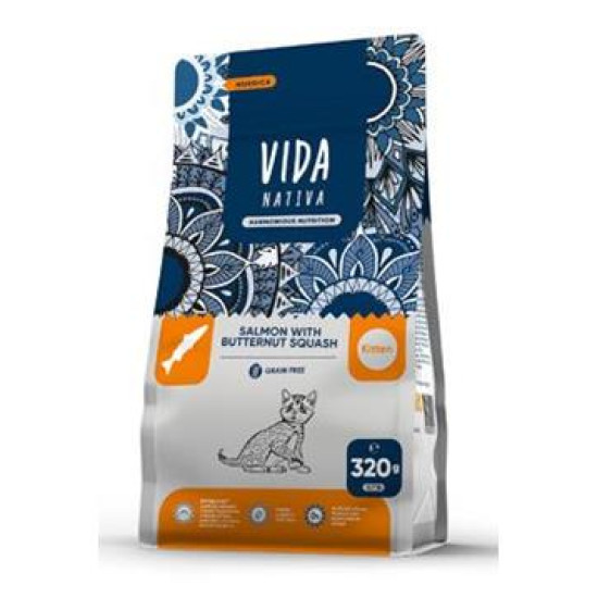 VIDA NATIVA Cat Kitten - Losos sa muskatnom tikvom 320g