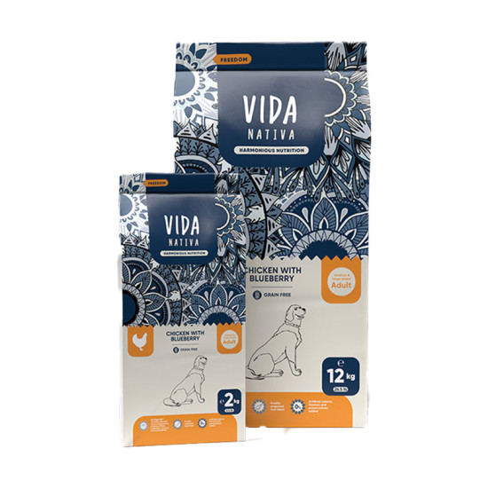 VIDA NATIVA Dog Medium&Large Adult  - Piletina sa borovnicom 2kg